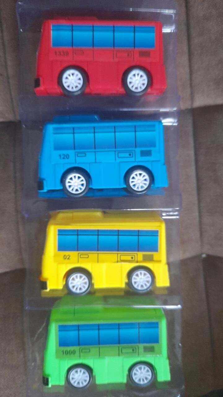 Набор автобусики Тайо автобусы Tayo из мультфильма про автобусы, 4 автобуса 9см TAY-32 от компании Интернет магазин детских игрушек Ny-pogodi. by - фото 1