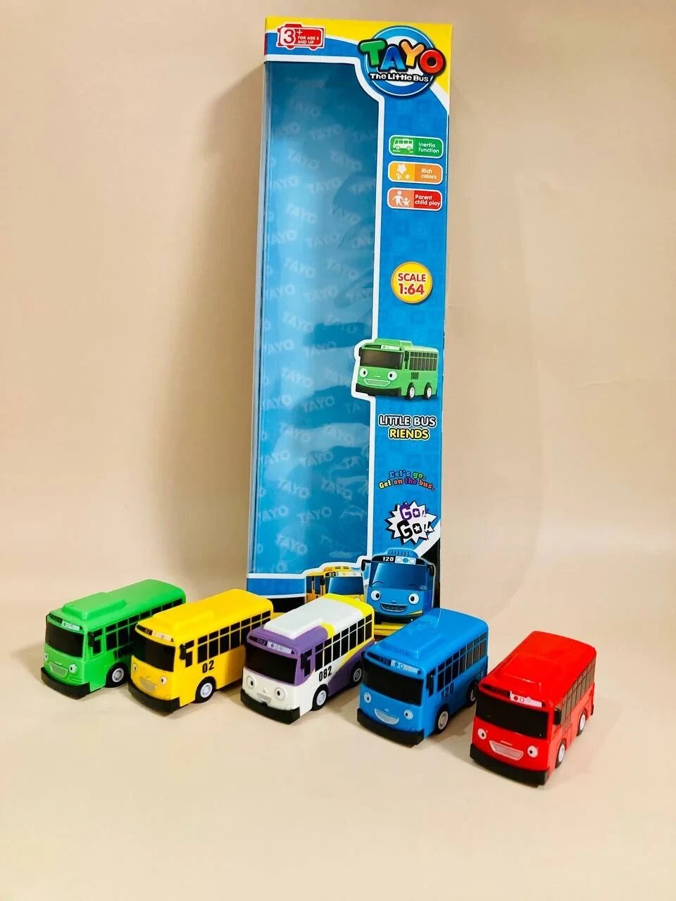 Набор автобусики Тайо автобусы Tayo из мультфильма про автобусы, 5 автобусов от компании Интернет магазин детских игрушек Ny-pogodi. by - фото 1