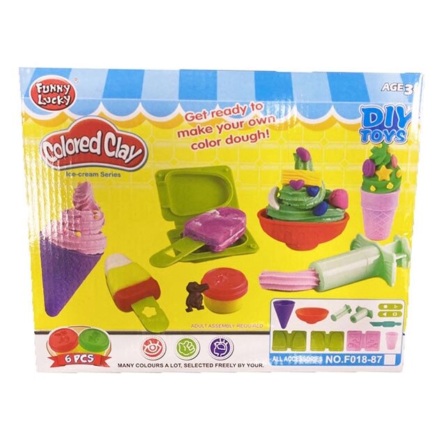 Набор для лепки Colored Clay Фабрика мороженного F018-87 от компании Интернет магазин детских игрушек Ny-pogodi. by - фото 1
