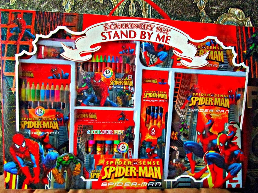 Набор для юного художника "человек-паук" в коробке с ручкой от компании Интернет магазин детских игрушек Ny-pogodi. by - фото 1