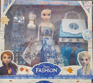 Набор кукла Эльза и снеговик Олаф "Холодное сердце" с одеждой , сумка и обувь 29 см 709-q2