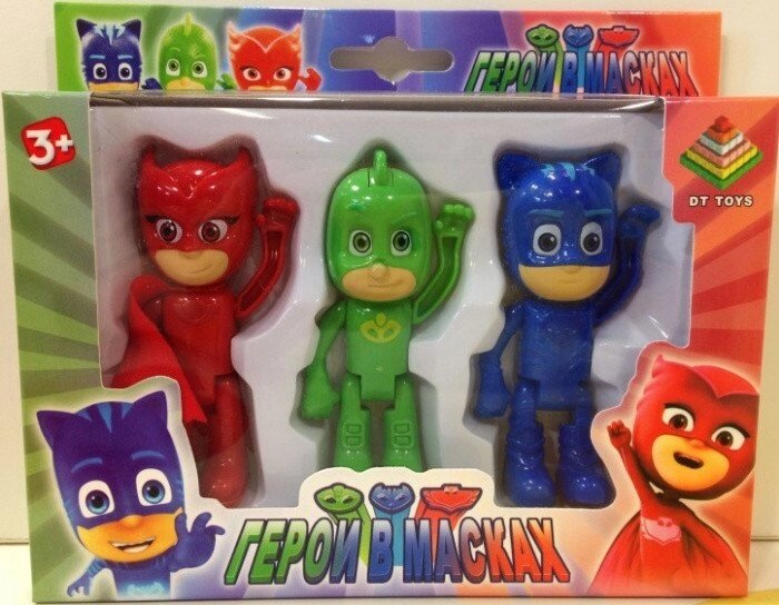 Набор минифигурок" герои в масках " PJ Mask 3 в 1 от компании Интернет магазин детских игрушек Ny-pogodi. by - фото 1