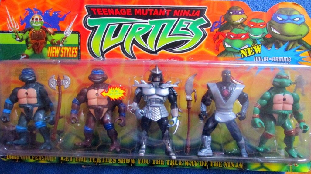 Набор ninja turtles 5 в 1 (свет.) от компании Интернет магазин детских игрушек Ny-pogodi. by - фото 1