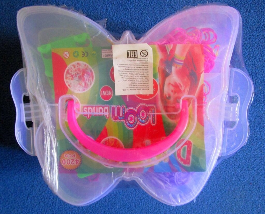 Набор резинок  для плетения "бабочка"+станок+аксессуары  4200штук от компании Интернет магазин детских игрушек Ny-pogodi. by - фото 1