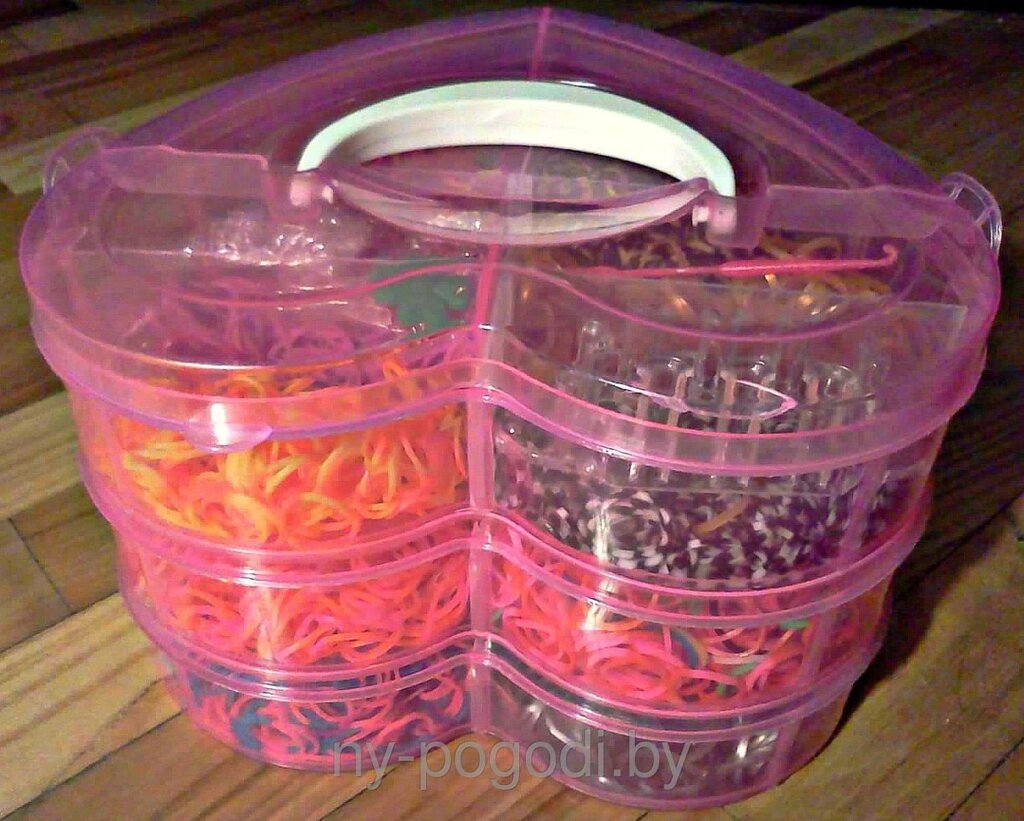 Набор резинок rainbow loom для плетения браслетов 3500 резинок от компании Интернет магазин детских игрушек Ny-pogodi. by - фото 1