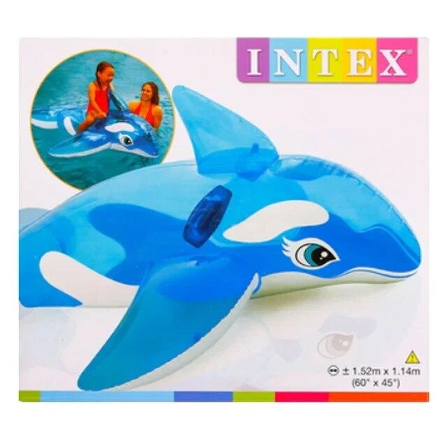 Надувной плотик с ручками "Дельфин", надувной матрас " Касатка" интекс Intex 58523NP, от компании Интернет магазин детских игрушек Ny-pogodi. by - фото 1
