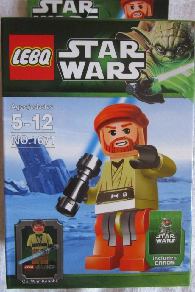 Obi Wan Kenobi (Оби Ван Кеноби) ЛЕГО мини фигурка  STAR WARS от компании Интернет магазин детских игрушек Ny-pogodi. by - фото 1