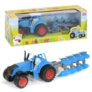 Игрушка трактор "синий трактор" с прицепом 0488-299Q