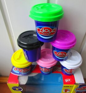 Пластилин тесто для лепки Play-Doh Плей-До аналог "6 в 1"