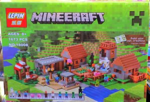 Конструктор Lepin 18008 The Village / Деревня (аналог Lego Майнкрафт, Minecraft 21128)