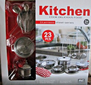 Игровой набор метал. посуды Kitchen 555 BX-009