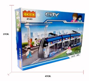 Конструктор аналог лего lego «Городской трамвай», 545 деталей