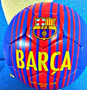 Мяч футбольный кожаный детский фк барселона fc barcelona