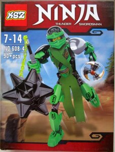 Конструктор ninja зеленый ниндзя 608-4