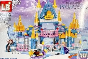 Детский конструктор для девочек Холодное сердце ледяной замок Эльзы frozen LB2105, аналог лего lego 433 детали