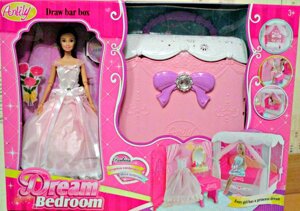 Игровой набор Кукла Anlily с сумочкой-спальней 99047