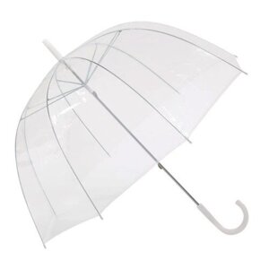 Прозрачный детский зонт куполом полуавтомат