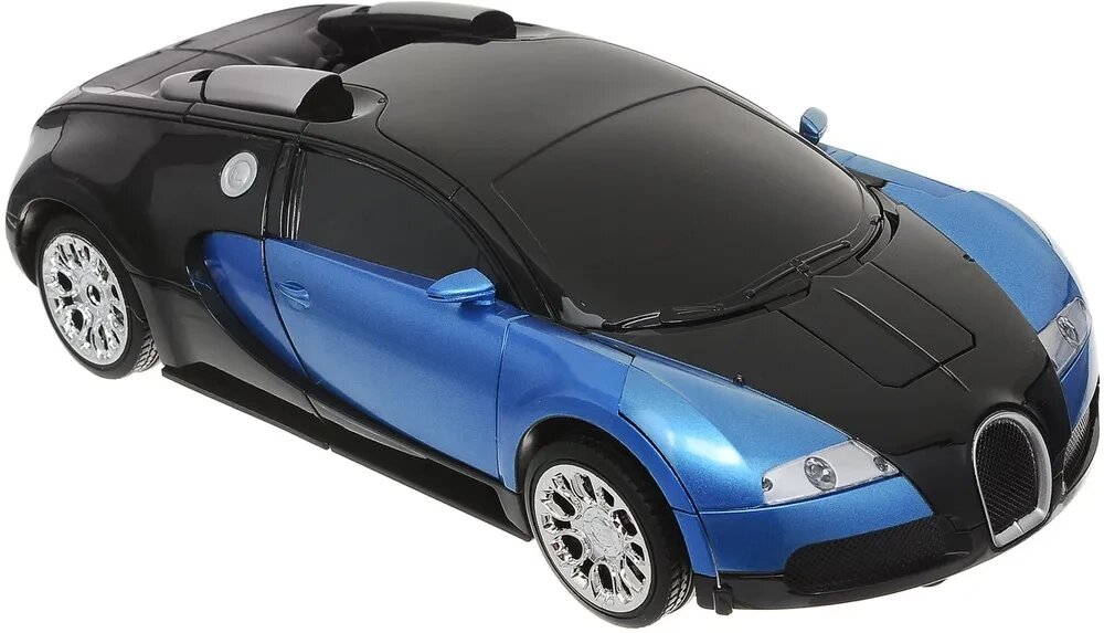 Радиоуправляемая машинка робот трансформер Бугатти Вейрон Bugatti Veyron 1:12 аккумулятор на пульте 30 см 816 от компании Интернет магазин детских игрушек Ny-pogodi. by - фото 1