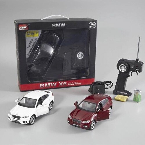 Радиоуправляемая металлическая машинка БМВ BMW X6 масштаб 1:24 - 25019A, откр. двери белая на пульте от компании Интернет магазин детских игрушек Ny-pogodi. by - фото 1