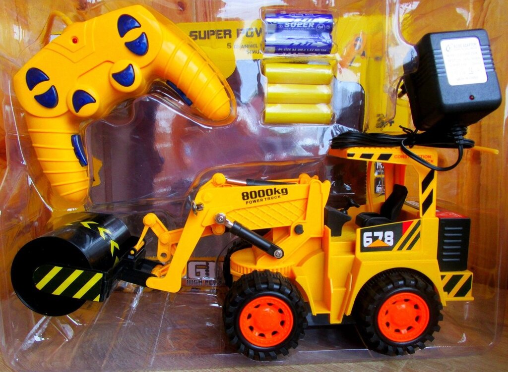 Радиоуправляемый бульдозер-бетоноукладчик аккум. 32см от компании Интернет магазин детских игрушек Ny-pogodi. by - фото 1