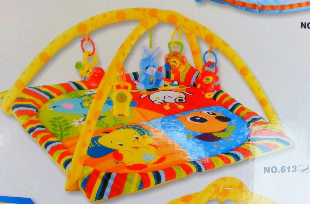 Развивающий коврик с музыкальными игрушками H613 от компании Интернет магазин детских игрушек Ny-pogodi. by - фото 1