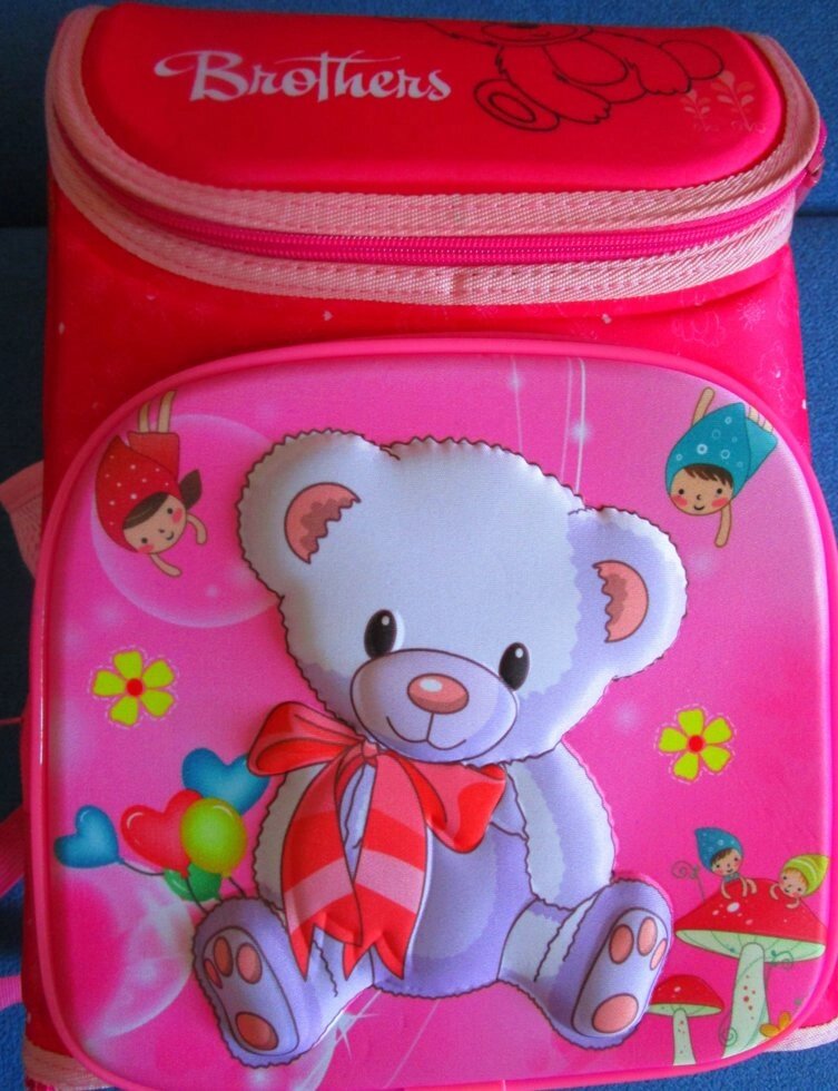 Рюкзак brothers "мишка" розовый, каркасный. Супер качество. от компании Интернет магазин детских игрушек Ny-pogodi. by - фото 1