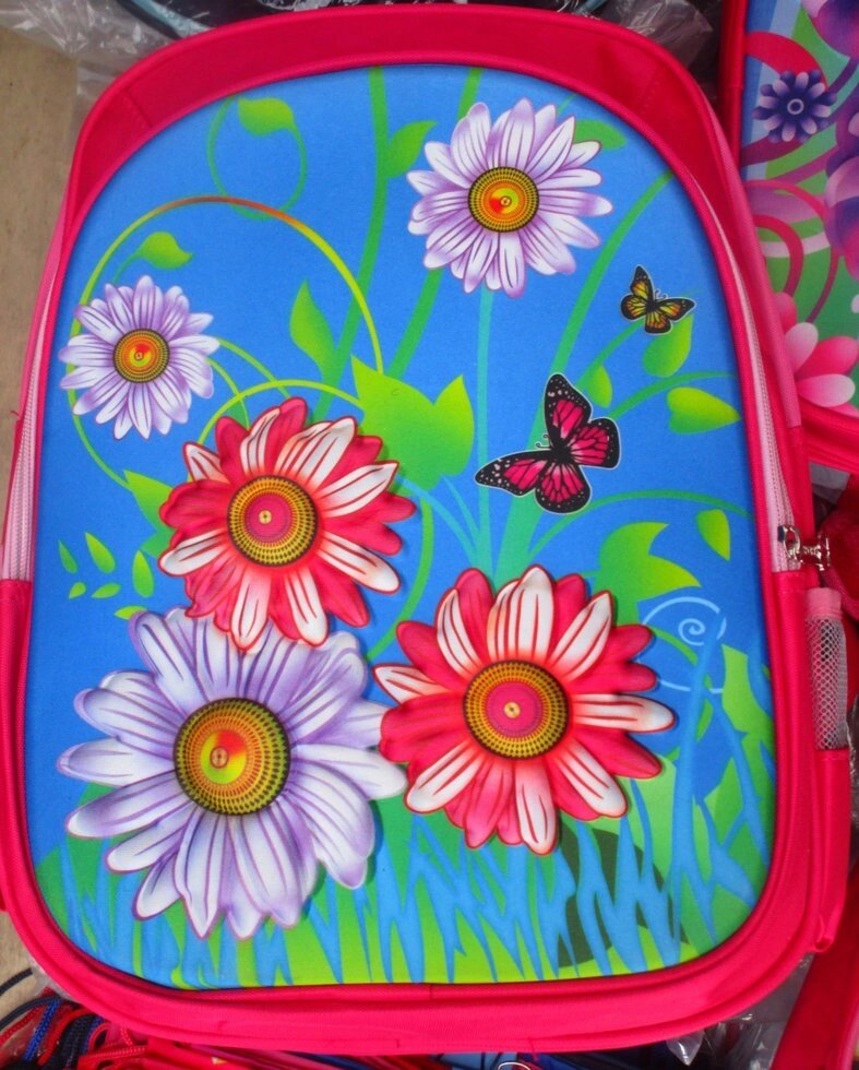 Рюкзак "цветы" массажная спинка, розовый. от компании Интернет магазин детских игрушек Ny-pogodi. by - фото 1