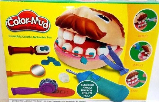 Серия игрушек аналог Play Doh Плэй До Зубастик  "Стоматолог" (Дантист)  новая версия от компании Интернет магазин детских игрушек Ny-pogodi. by - фото 1