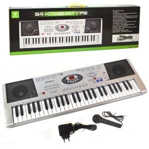 Синтезатор с микрофоном SD5492-A аккум. 54 клавиши от компании Интернет магазин детских игрушек Ny-pogodi. by - фото 1
