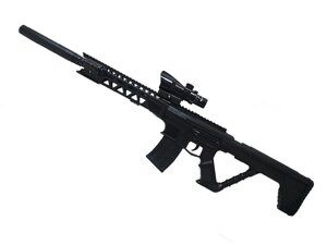 Снайперка детская игрушечная пневматическая винтовка с оптическим прицелом - приближает 70 см. 0988