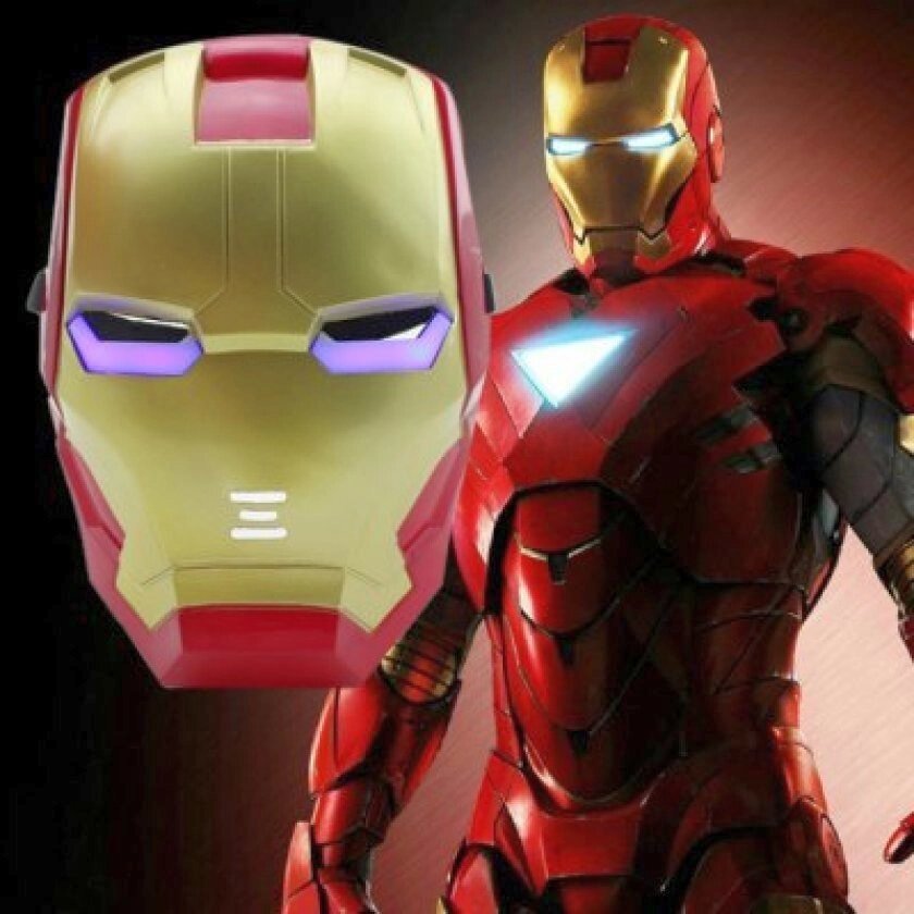 Super Hero Маска детей "Iron Man" светящаяся от компании Интернет магазин детских игрушек Ny-pogodi. by - фото 1