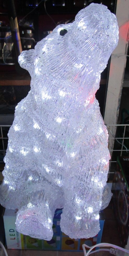 Светодиодная 3D led фигура  "медведь"  50"30см от компании Интернет магазин детских игрушек Ny-pogodi. by - фото 1