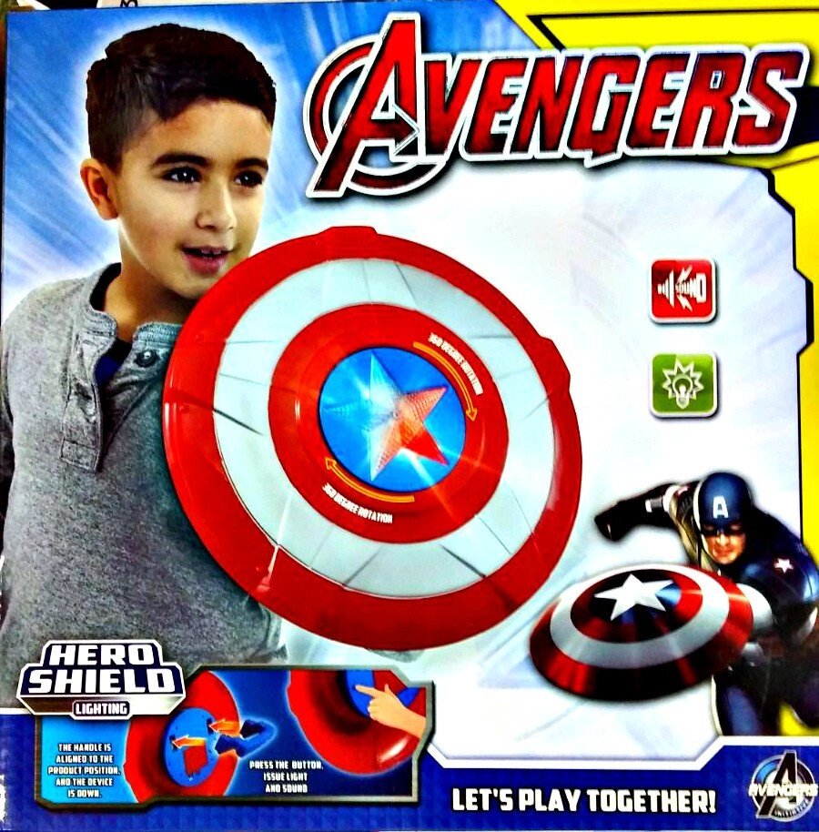 Светящийся щит капитан америка Capitan America Avengers от компании Интернет магазин детских игрушек Ny-pogodi. by - фото 1