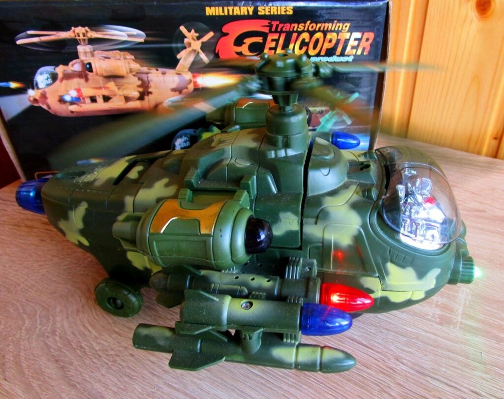 Военный музыкальный вертолет-геликоптер (муз. свет. ездит.) 5445 от компании Интернет магазин детских игрушек Ny-pogodi. by - фото 1