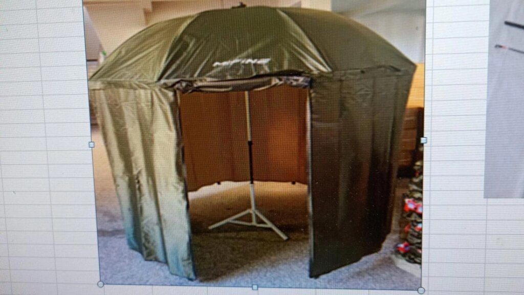 Зонт шатер рыболовный с тентом Mifine 55081  шторка закрывается полностью, диаметр 195 см от компании Интернет магазин детских игрушек Ny-pogodi. by - фото 1