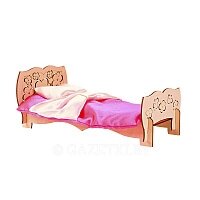 Деревянный конструктор Polly Чудо-кровать со спальным набором ДК-2-02 от компании Интернет-магазин «Letoshop. by» - фото 1