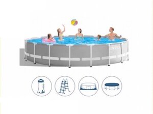 Каркасный бассейн Intex 26756 Prism Frame Pool 610*132 см