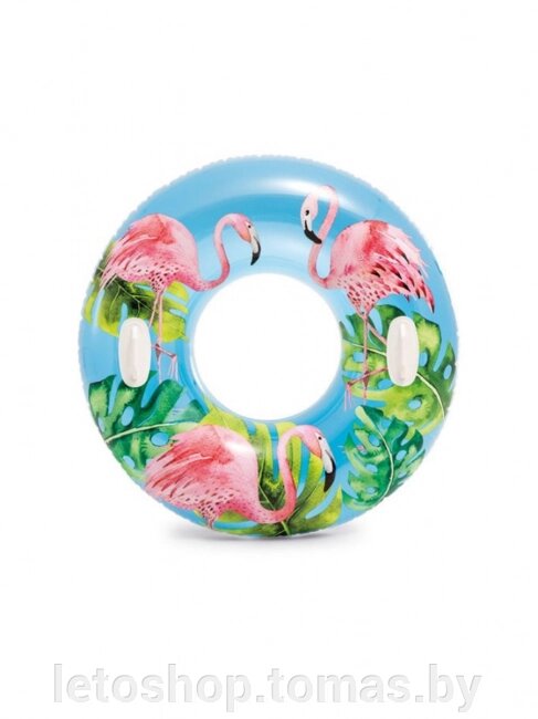 Надувной круг «Пышные тропики» Intex 58263 (розовый фламинго) от компании Интернет-магазин «Letoshop. by» - фото 1