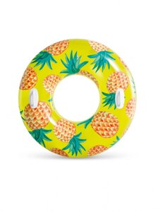 Надувной круг "Тропический фрукт" Intex 56261 (ананас)