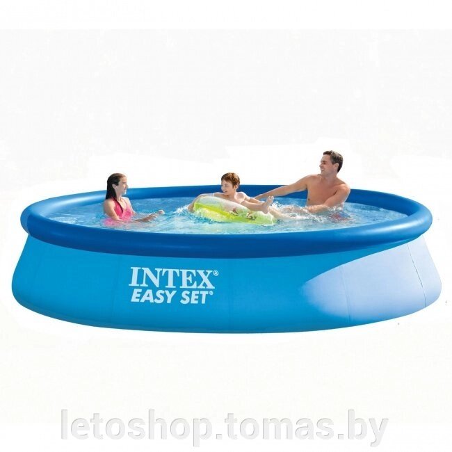 Надувной бассейн Intex 28143 Easy Set Pool 396*84 см. м. - преимущества