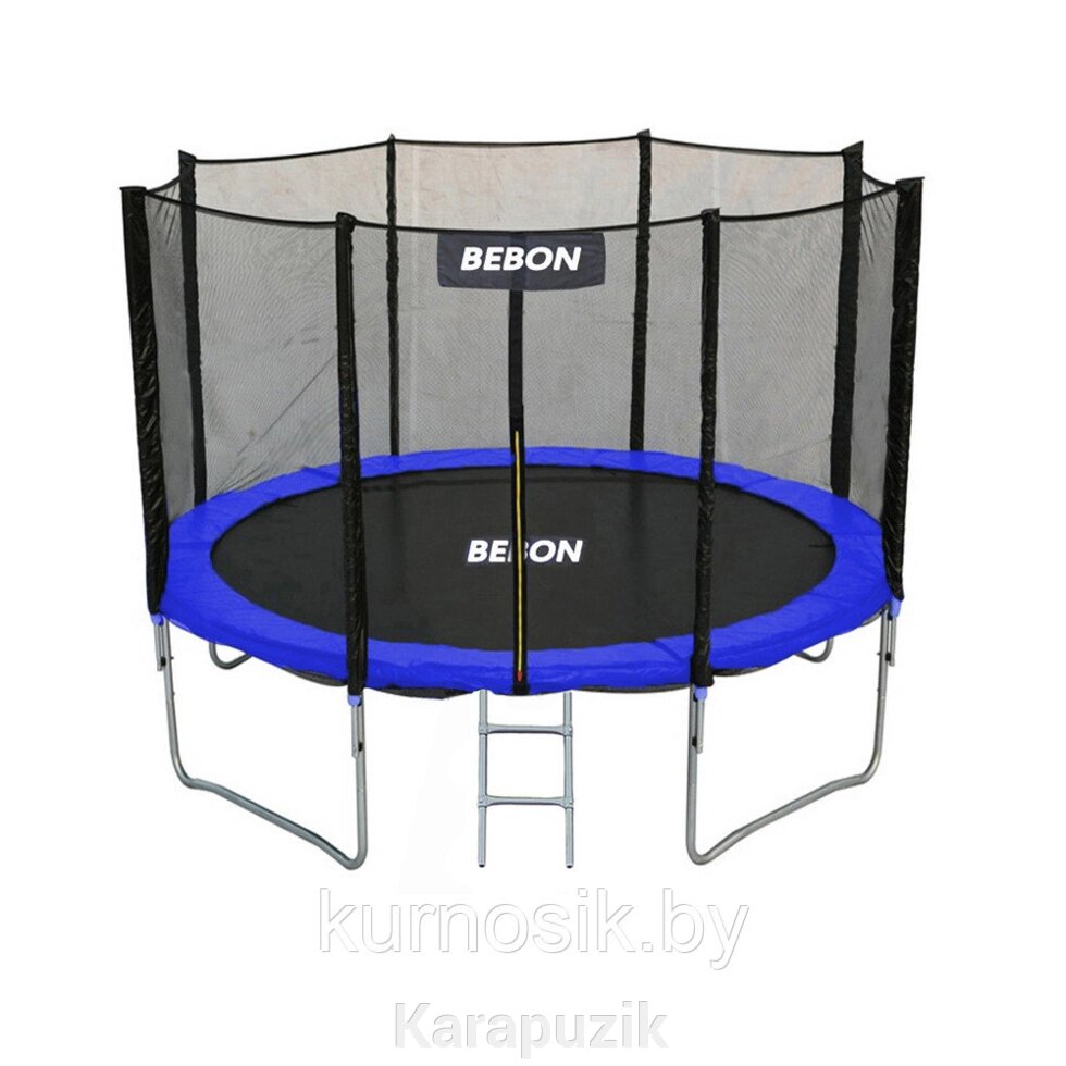 Батут Bebon Sport 12 FT (366 см) c лестницей и защитной сеткой от компании Karapuzik - фото 1
