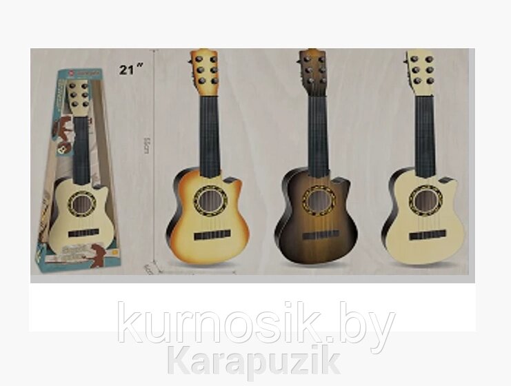 Детская гитара, 3 цвета, арт. 898-28TA-TB-TC от компании Karapuzik - фото 1