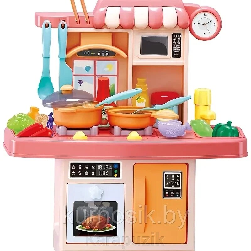 Детская игровая кухня с посудой, 23 предмета от компании Karapuzik - фото 1