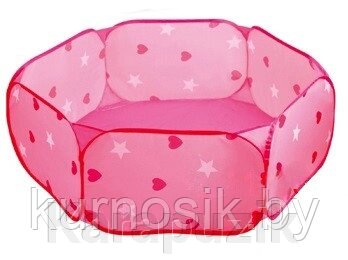 Детская игровая палатка-манеж с шарами XINZE, розовый, 333A-50В от компании Karapuzik - фото 1