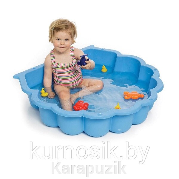 Детская песочница бассейн Ракушка Abalone Pilsan 90*84*17.5 см красный от компании Karapuzik - фото 1