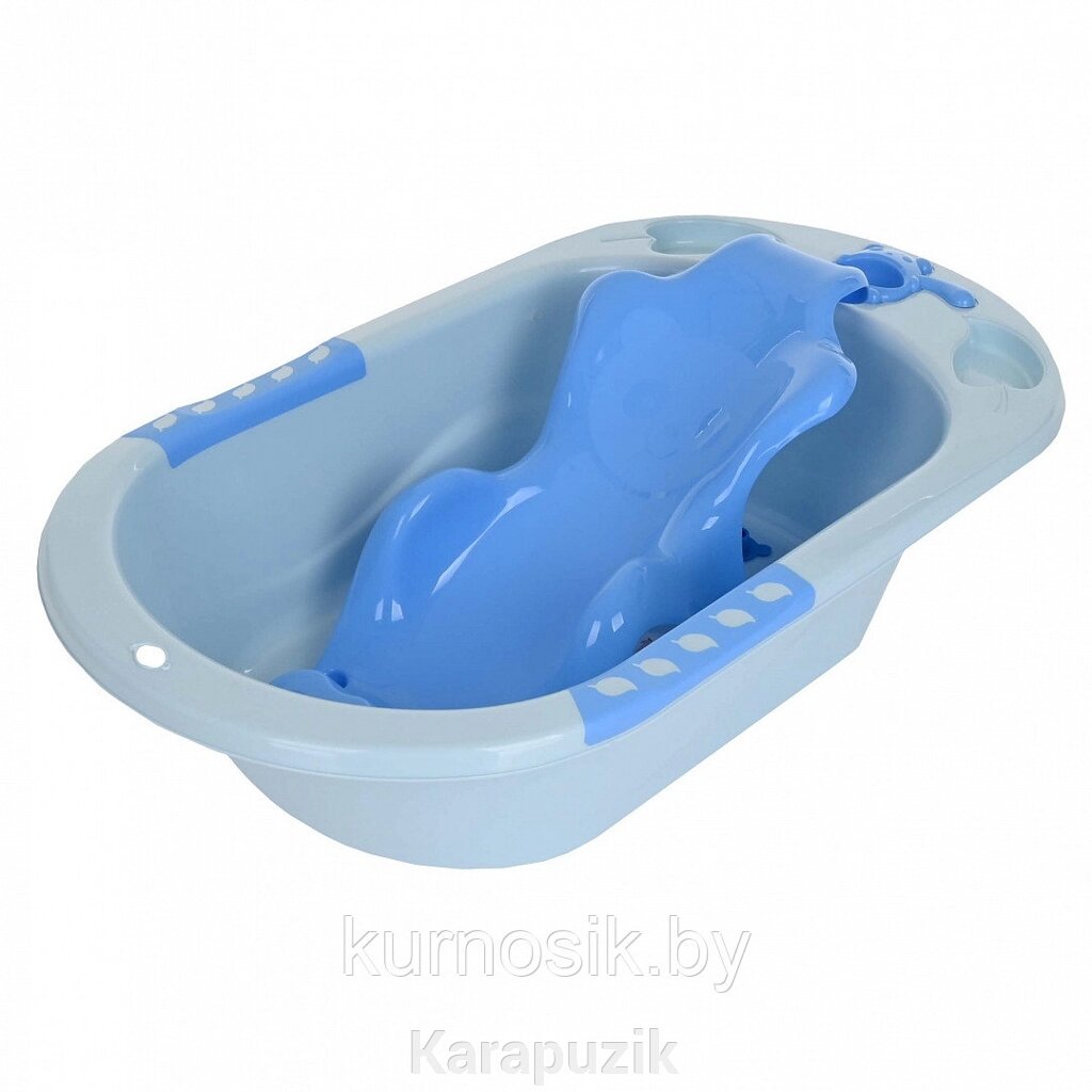 Детская ванна с горкой для купания PITUSO 89 см Blue/Голубая от компании Karapuzik - фото 1