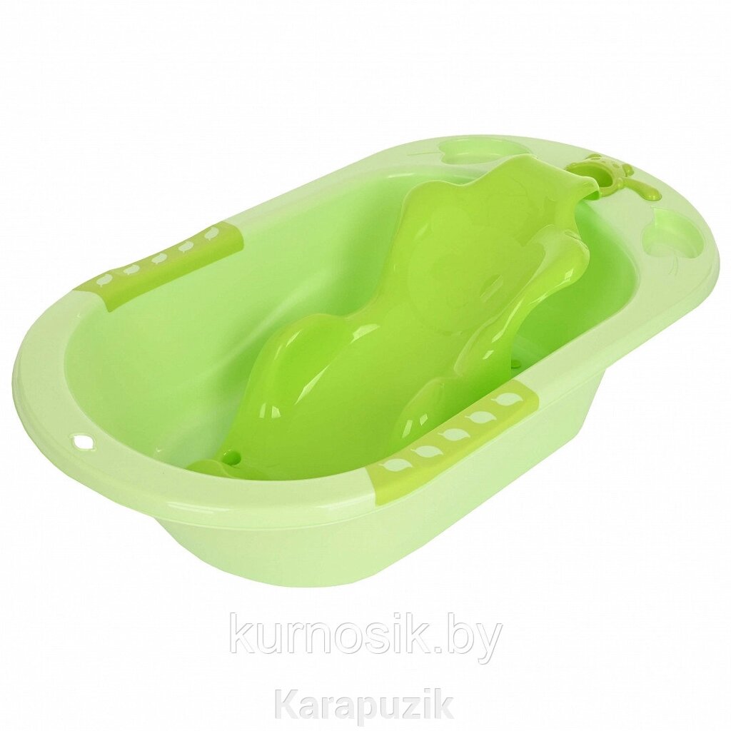 Детская ванна с горкой для купания PITUSO 89 см Green/Зеленая от компании Karapuzik - фото 1