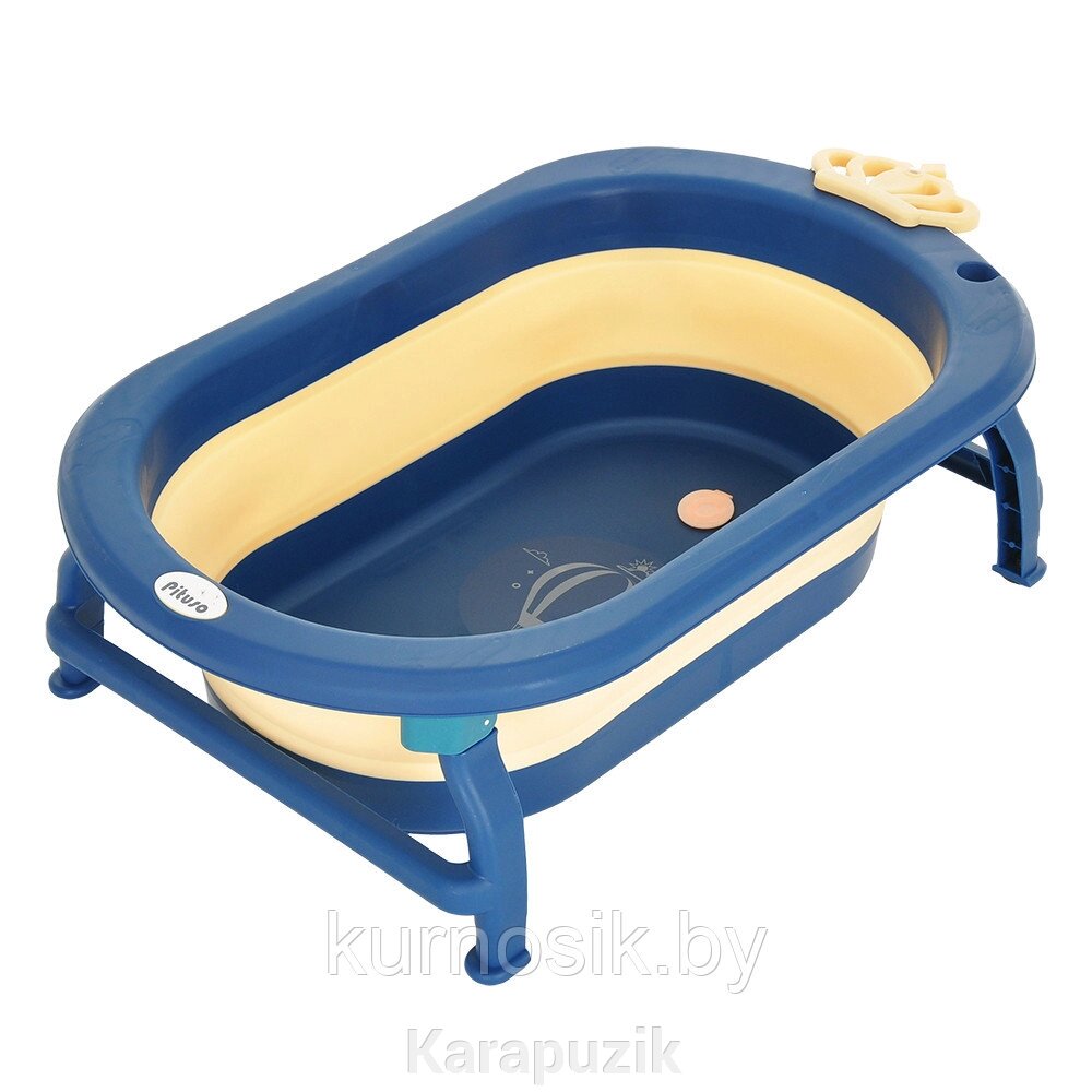 Детская ванна складная PITUSO 87 см Yellow/Синяя с желтым от компании Karapuzik - фото 1