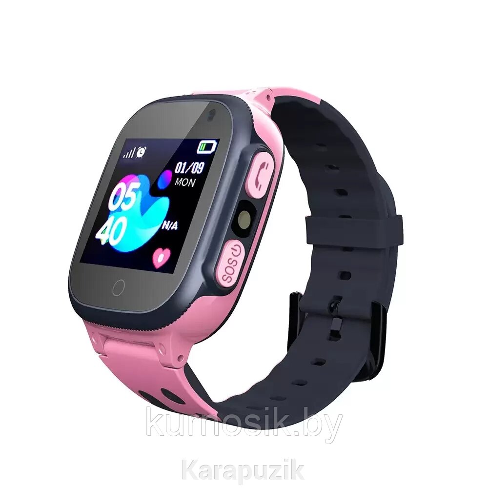 Детские умные часы Smart Baby Watch Y92 с GPS, камера, фонарик розовые от компании Karapuzik - фото 1