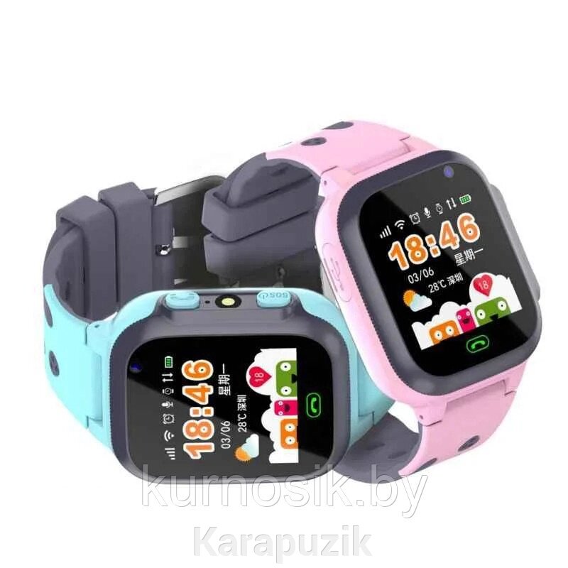 Детские умные телефон часы смарт-часы smart baby watch с Sim-картой e07 от компании Karapuzik - фото 1